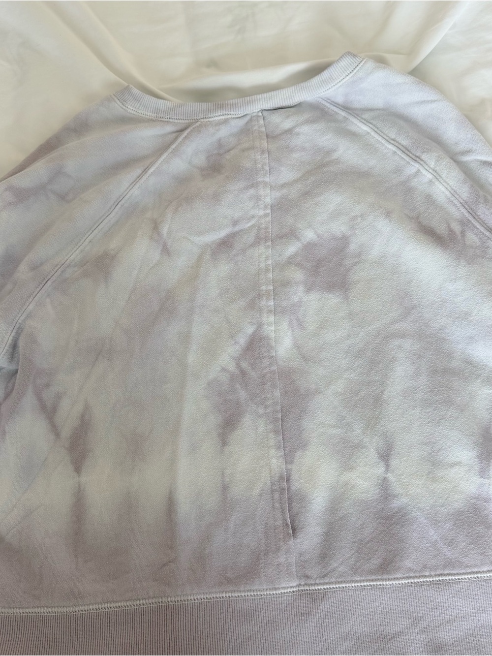 Joy Lab Grey Purple Tie Dye Crewneck Sweatshirt Pullover - Picture 6 of 6